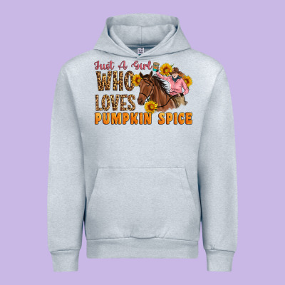 Just A Girl Who Loves Pumpkin Spice Cowgirl Urban Hoodie Designed By Artiststas