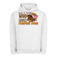 Pigment Lunar Rock Just A Girl Who Loves Pumpkin Spice Cowgirl Urban Hoodie - Artiststas
