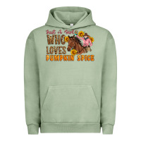 Pigment Oil Green Just A Girl Who Loves Pumpkin Spice Cowgirl Urban Hoodie - Artiststas