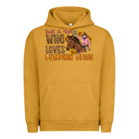 Pigment Peanut Butter Just A Girl Who Loves Pumpkin Spice Cowgirl Urban Hoodie - Artiststas