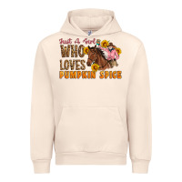 Sandshell Just A Girl Who Loves Pumpkin Spice Cowgirl Urban Hoodie - Artiststas