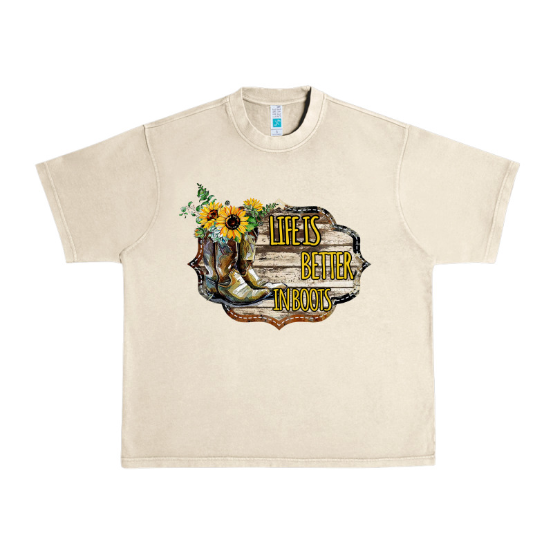 Life Is Better In Boots Urban Heavy Tee by Bettercallsaul | Teevron