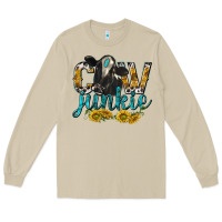 Cow Junkie With Cow Long Sleeve Tee | Teevron