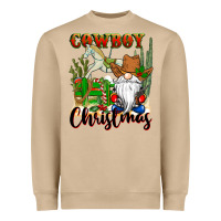 Mushroom cowboy christmas gnome Heavyweight Sweatshirt - CowGirlArtShop