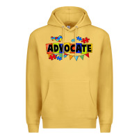Antique Gold Advocate Autism Premium Hoodie - FaDigitalArtStudio