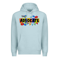 Blue Mist Advocate Autism Premium Hoodie - FaDigitalArtStudio