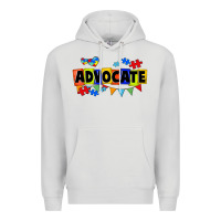 Dove Grey Advocate Autism Premium Hoodie - FaDigitalArtStudio