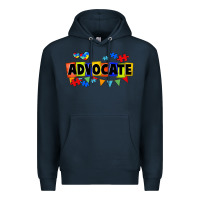 Navy Advocate Autism Premium Hoodie - FaDigitalArtStudio