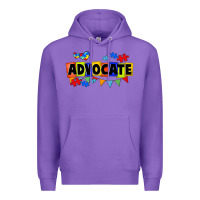 Purple Advocate Autism Premium Hoodie - FaDigitalArtStudio