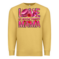 Antique Gold Love is Being Called Mama Premium Sweatshirt - CowhideDigitalArt