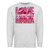 Dove Grey Love is Being Called Mama Premium Sweatshirt - CowhideDigitalArt