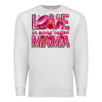 Oatmeal Heather Love is Being Called Mama Premium Sweatshirt - CowhideDigitalArt