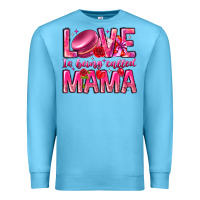 Ocean Blue Love is Being Called Mama Premium Sweatshirt - CowhideDigitalArt