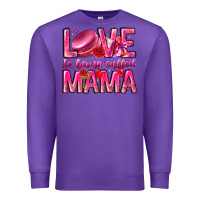 Purple Love is Being Called Mama Premium Sweatshirt - CowhideDigitalArt