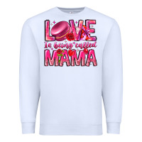 White Love is Being Called Mama Premium Sweatshirt - CowhideDigitalArt