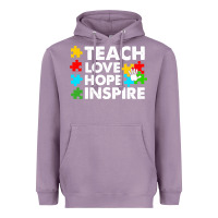 Lavender Teach Love Hope Inspire Heavyweight Hoodie - CowhideDigitalArt