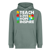 Sage Teach Love Hope Inspire Heavyweight Hoodie - CowhideDigitalArt