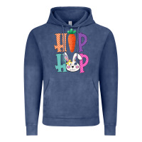 Vintage Denim hip hop easter girls toddlers kids leopard bunny Vintage Hoodie - Bettercallsaul