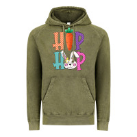 Vintage Olive hip hop easter girls toddlers kids leopard bunny Vintage Hoodie - Bettercallsaul