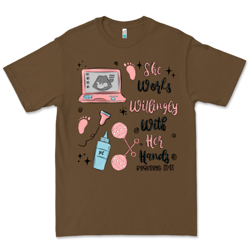 She Works Willingly With Her Hands Premium Tee by MaliasSmallBusiness | Teevron