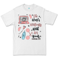 White she works willingly with her hands Premium Tee - MaliasSmallBusiness
