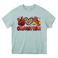 Arona peace love crawfish Heavy Core Tee - MaliasSmallBusiness