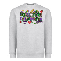Heather Grey volunteer coordinator mardi gras cowgirl Heavyweight Sweatshirt - CowGirlArtShop