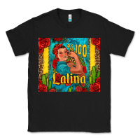 Black hundred percent latina strong woman Classic Tee - Jasminsmagicworld
