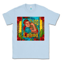 Dusty Blue hundred percent latina strong woman Classic Tee - Jasminsmagicworld