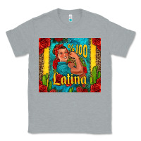 Heather Grey hundred percent latina strong woman Classic Tee - Jasminsmagicworld