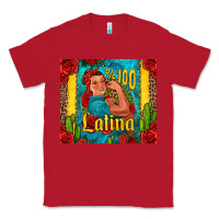 Red hundred percent latina strong woman Classic Tee - Jasminsmagicworld
