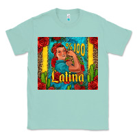 Seafoam hundred percent latina strong woman Classic Tee - Jasminsmagicworld