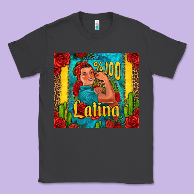 Hundred Percent Latina Strong Woman Classic Tee Designed By Jasminsmagicworld