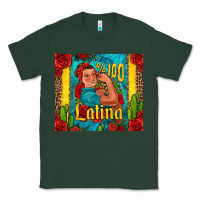 Sports Green hundred percent latina strong woman Classic Tee - Jasminsmagicworld