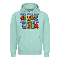Seafoam Diversity is a fact inclusion is an act Zipper Hoodie - FaDigitalArtStudio