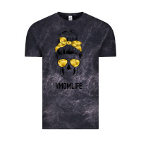 Cloud Black Yellow Flower Mom Skull Vintage Tee - Bettercallsaul