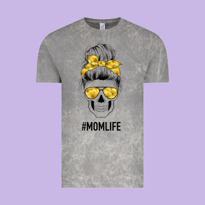 Yellow Flower Mom Skull Vintage Tee Designed By Bettercallsaul