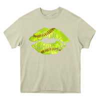 Mossy softball lips Heavy Core Tee - AdoDesignShop