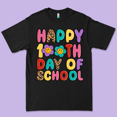 Happy 100 Th Day Of School Premium Tee Designed By Maliassmallbusiness