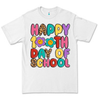 White happy 100 th day of school Premium Tee - MaliasSmallBusiness