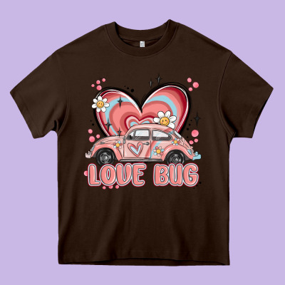 Love Bug Heavy Core Tee Designed By Maliassmallbusiness