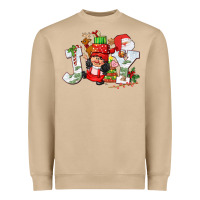 Mushroom christmas joy girl gnome Heavyweight Sweatshirt - CowGirlArtShop