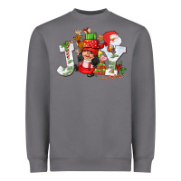 Storm christmas joy girl gnome Heavyweight Sweatshirt - CowGirlArtShop