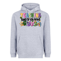 Heather Grey Teaching Lucky Charms Heavyweight Hoodie - CowhideDigitalArt