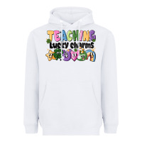 White Teaching Lucky Charms Heavyweight Hoodie - CowhideDigitalArt