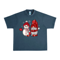 Midnight Navy snowman gnome Urban Heavy Tee - JahusDesignShop
