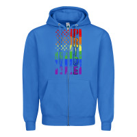 True Royal lgbtq pride american flag Zipper Hoodie - FaDigitalArtStudio