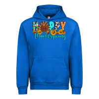 Cobalt Happy Thanksgiving Urban Hoodie - Artiststas
