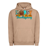 Pigment Burro Happy Thanksgiving Urban Hoodie - Artiststas