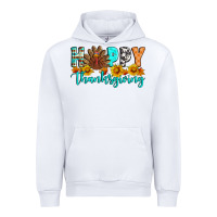 White Happy Thanksgiving Urban Hoodie - Artiststas